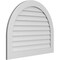 Ekena Millwork Round Top Surface Mount PVC Gable Vent: Non-Functional, w/ 3-1/2"W x 1"P Standard Frame, 40"W x 32"H GVPRT40X3201SN - alternate 5